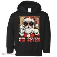Funny Six Seven Meme Christmas Cool Santa Saying  Toddler Hoodie thumb 0