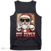 Funny Six Seven Meme Christmas Cool Santa Saying  Tank Top thumb 0