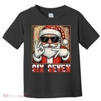 Funny Six Seven Meme Christmas Cool Santa Saying  Toddler T-Shirt thumb 0