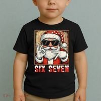 Funny Six Seven Meme Christmas Cool Santa Saying  Toddler T-Shirt thumb 2