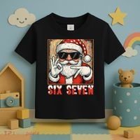 Funny Six Seven Meme Christmas Cool Santa Saying  Toddler T-Shirt thumb 3