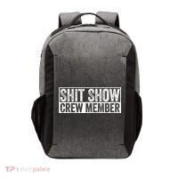 Funny Shit Show Crew Member Funny Quote Gift Vector Backpack thumb 0