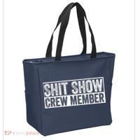 Funny Shit Show Crew Member Funny Quote Gift Tote Bag thumb 2