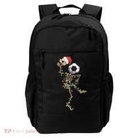 Funny Skeleton Soccer Ball Christmas Boys Xmas Gift Backpack thumb 0