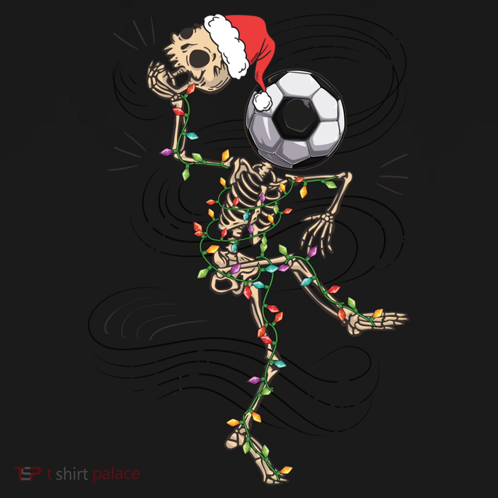 Funny Skeleton Soccer Ball Christmas Boys Xmas Gift Women's Hoodie