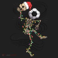 Funny Skeleton Soccer Ball Christmas Boys Xmas Gift Hat thumb 2