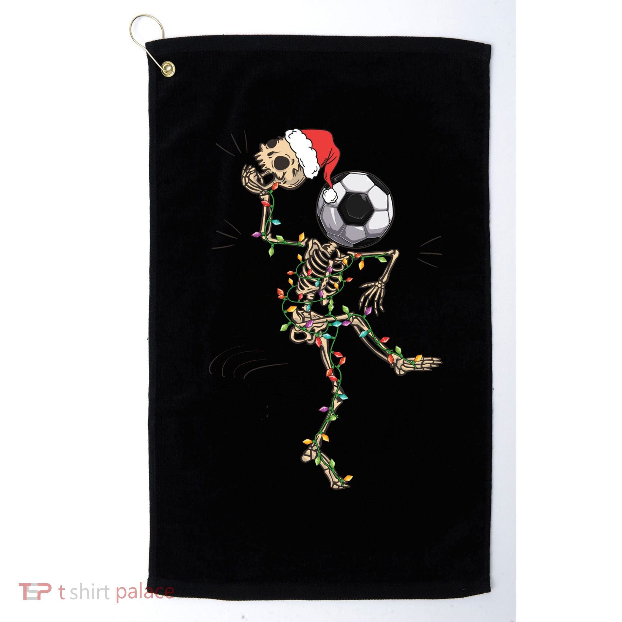 Funny Skeleton Soccer Ball Christmas Boys Xmas Gift Golf Towel