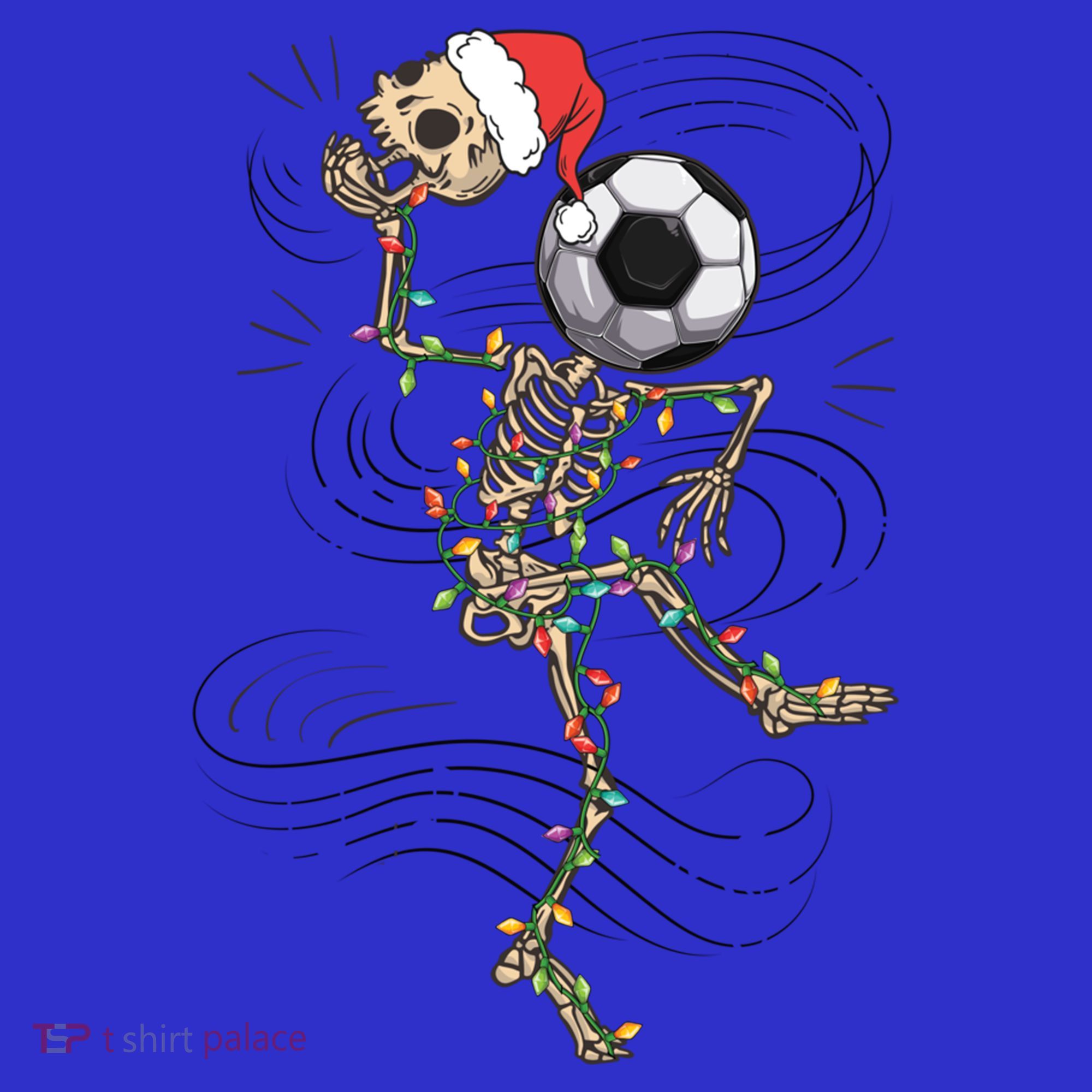 Funny Skeleton Soccer Ball Christmas Boys Xmas Gift Sweatshirt