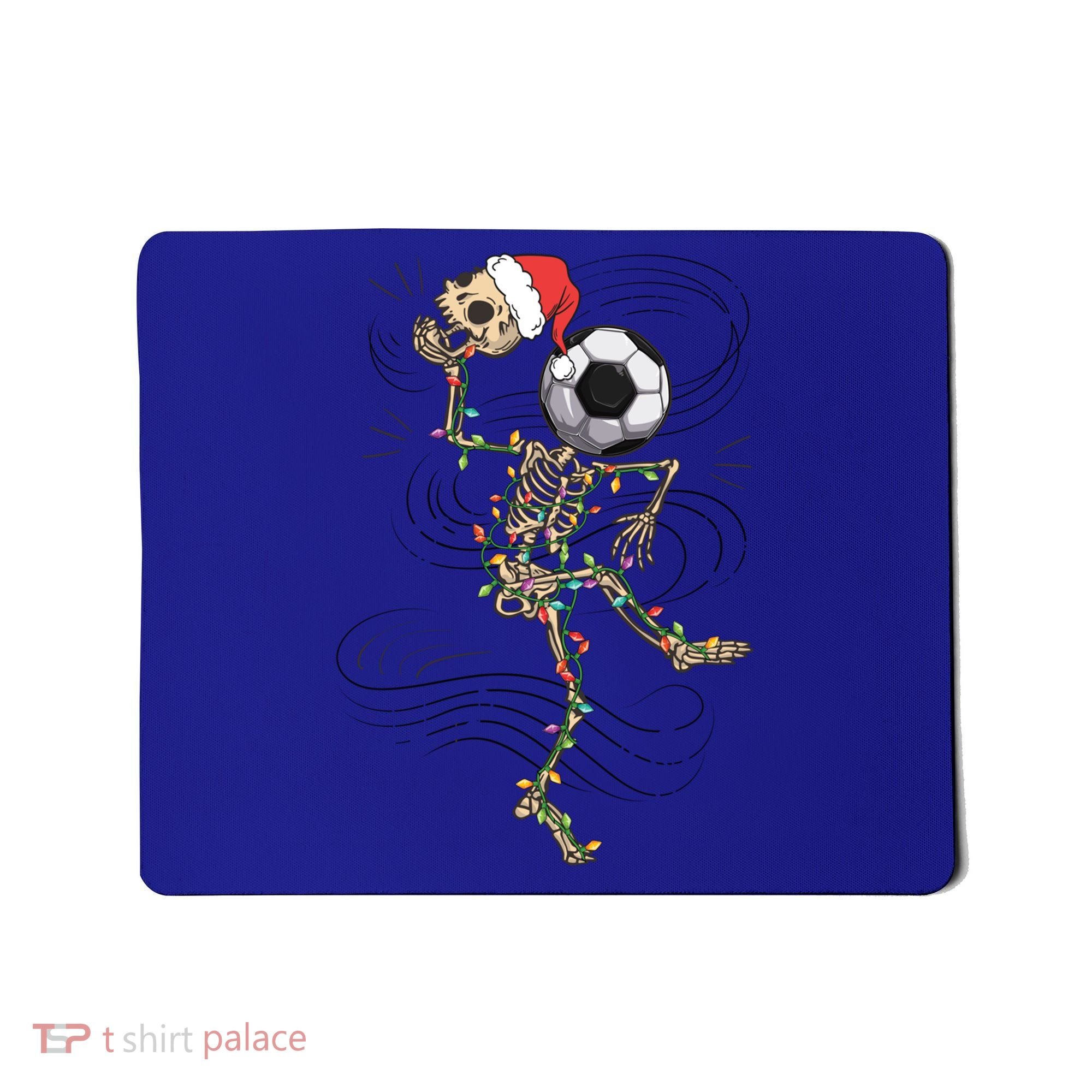 Funny Skeleton Soccer Ball Christmas Boys Xmas Gift Mousepad