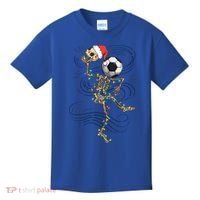 Funny Skeleton Soccer Ball Christmas Boys Xmas Gift Kids T-Shirt thumb 0