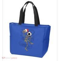 Funny Skeleton Soccer Ball Christmas Boys Xmas Gift Tote Bag thumb 3