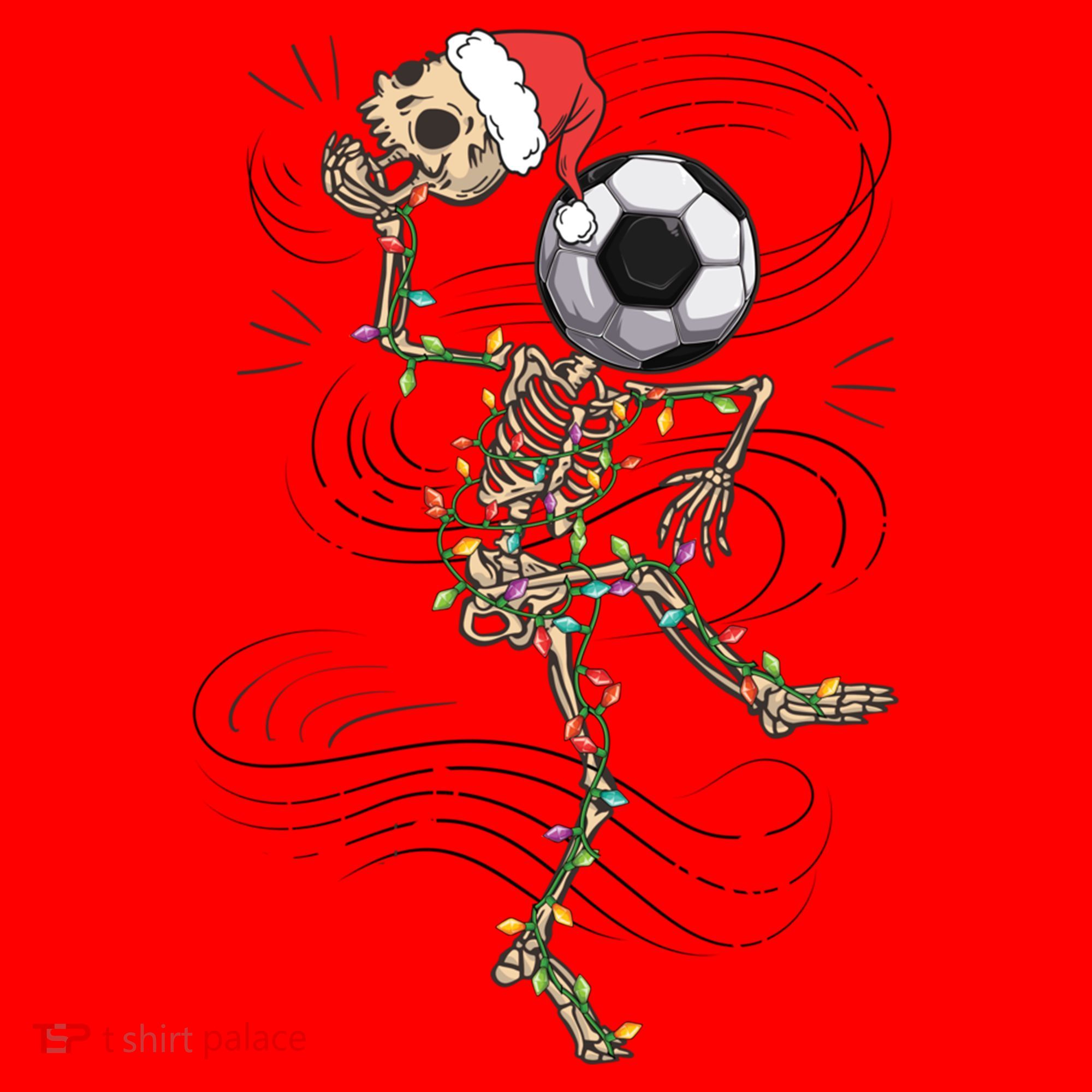Funny Skeleton Soccer Ball Christmas Boys Xmas Gift Santa Hat