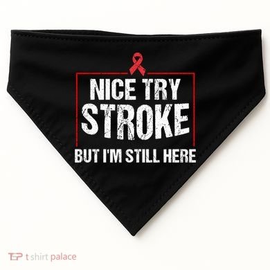 Funny Stroke Survivor Gift Cute Brain Attacks Gift USA-Made Doggie Bandana