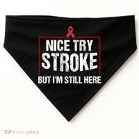 Funny Stroke Survivor Gift Cute Brain Attacks Gift USA-Made Doggie Bandana thumb 0