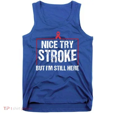 Funny Stroke Survivor Gift Cute Brain Attacks Gift Tank Top