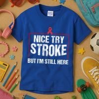 Funny Stroke Survivor Gift Cute Brain Attacks Gift Kids T-Shirt thumb 3