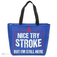 Funny Stroke Survivor Gift Cute Brain Attacks Gift Tote Bag thumb 0