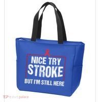 Funny Stroke Survivor Gift Cute Brain Attacks Gift Tote Bag thumb 3