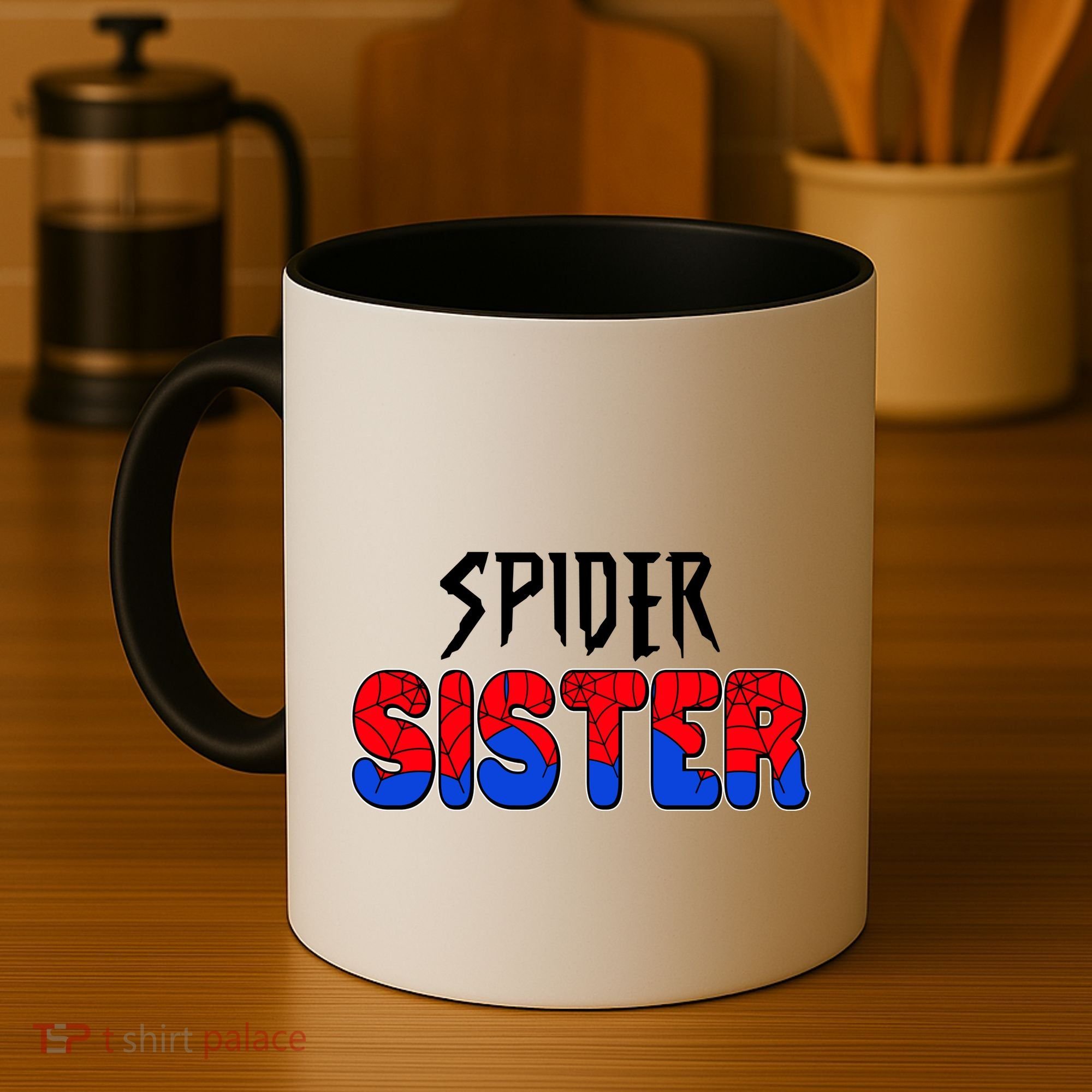 Funny Spider Sister Matching Family Shirts Coffee Mug