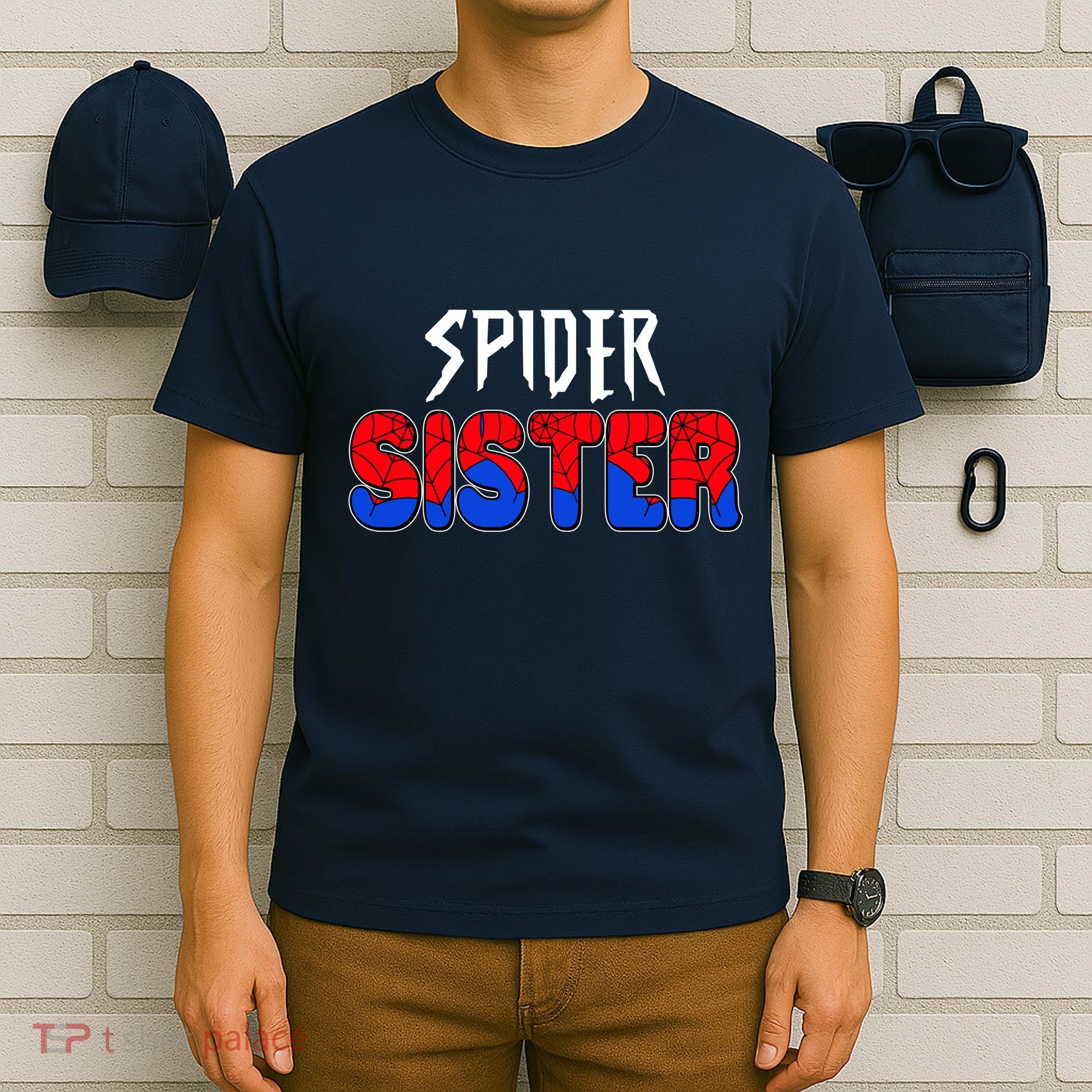 Funny Spider Sister Matching Family Shirts T-Shirt