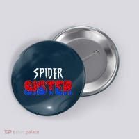Funny Spider Sister Matching Family Shirts Button thumb 0