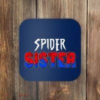 Funny Spider Sister Matching Family Shirts Coaster thumb 0