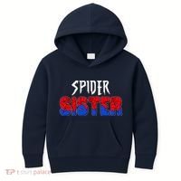 Funny Spider Sister Matching Family Shirts Kids Hoodie thumb 0