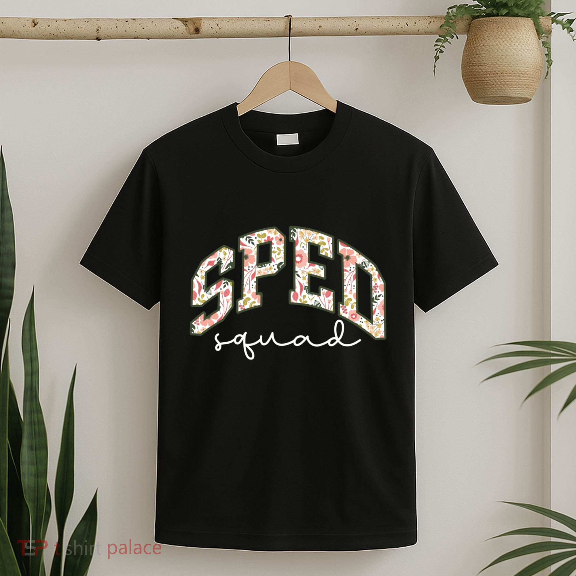 Floral Sped Squad Team Special Education Teacher Life T-Shirt