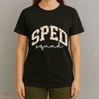 Floral Sped Squad Team Special Education Teacher Life T-Shirt thumb 4