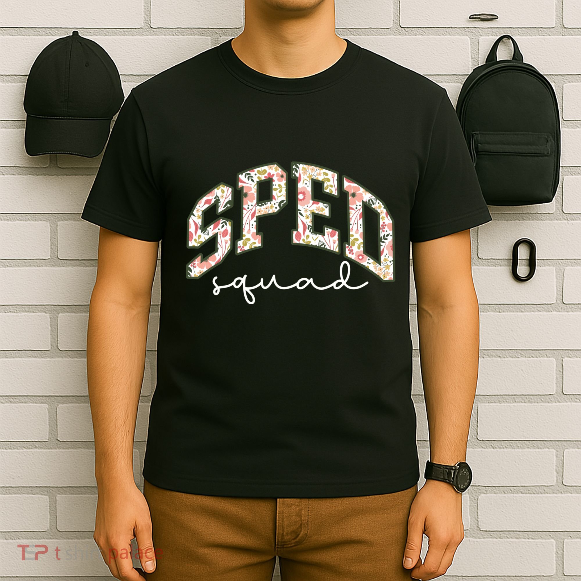 Floral Sped Squad Team Special Education Teacher Life T-Shirt