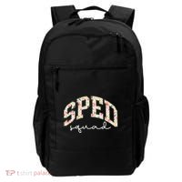 Floral Sped Squad Team Special Education Teacher Life Backpack thumb 0