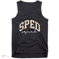 Floral Sped Squad Team Special Education Teacher Life Tank Top thumb 0
