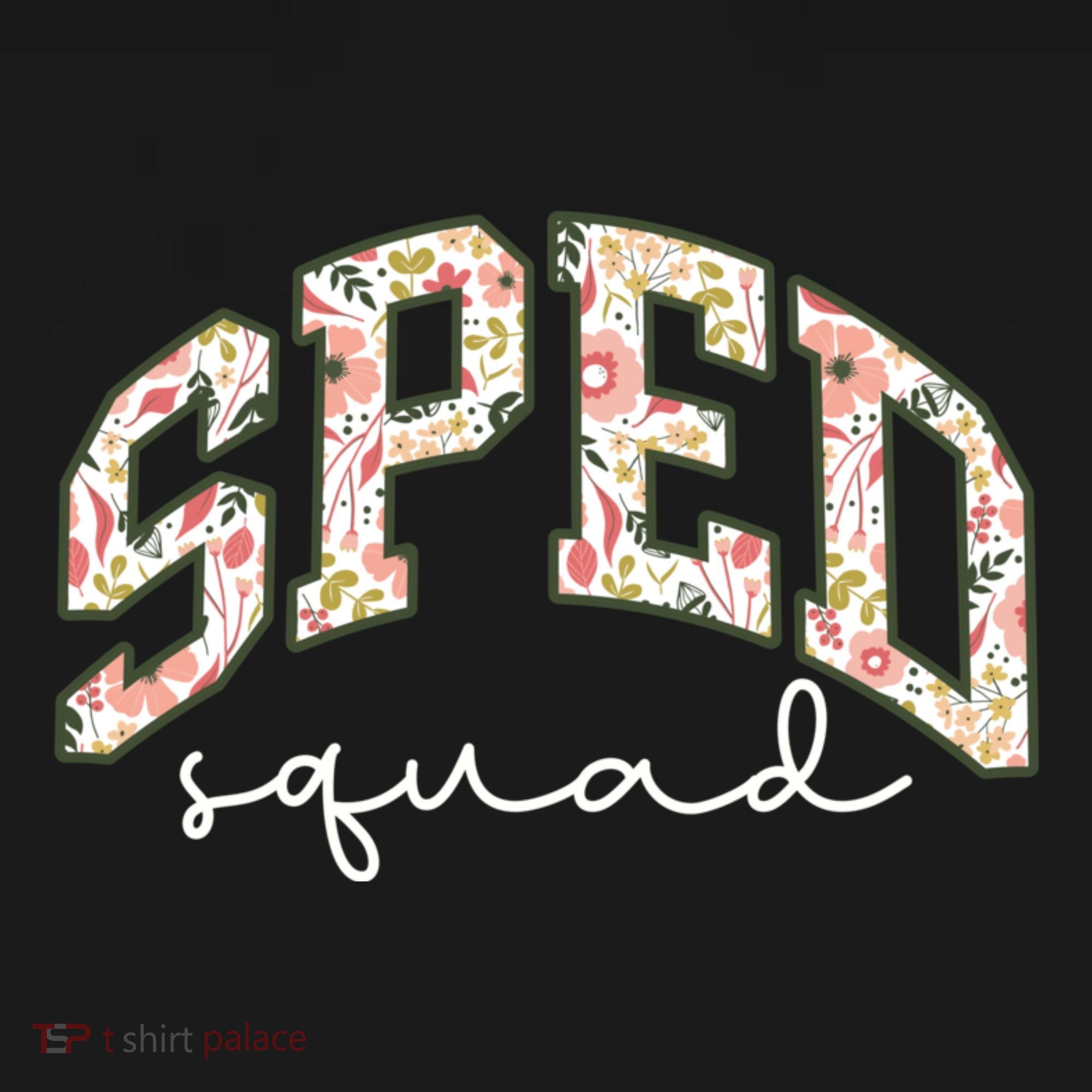 Floral Sped Squad Team Special Education Teacher Life Visor