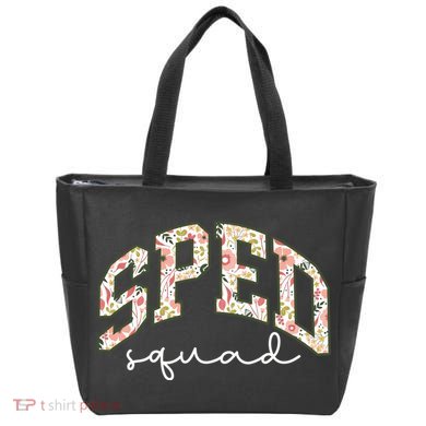 Floral Sped Squad Team Special Education Teacher Life Tote Bag