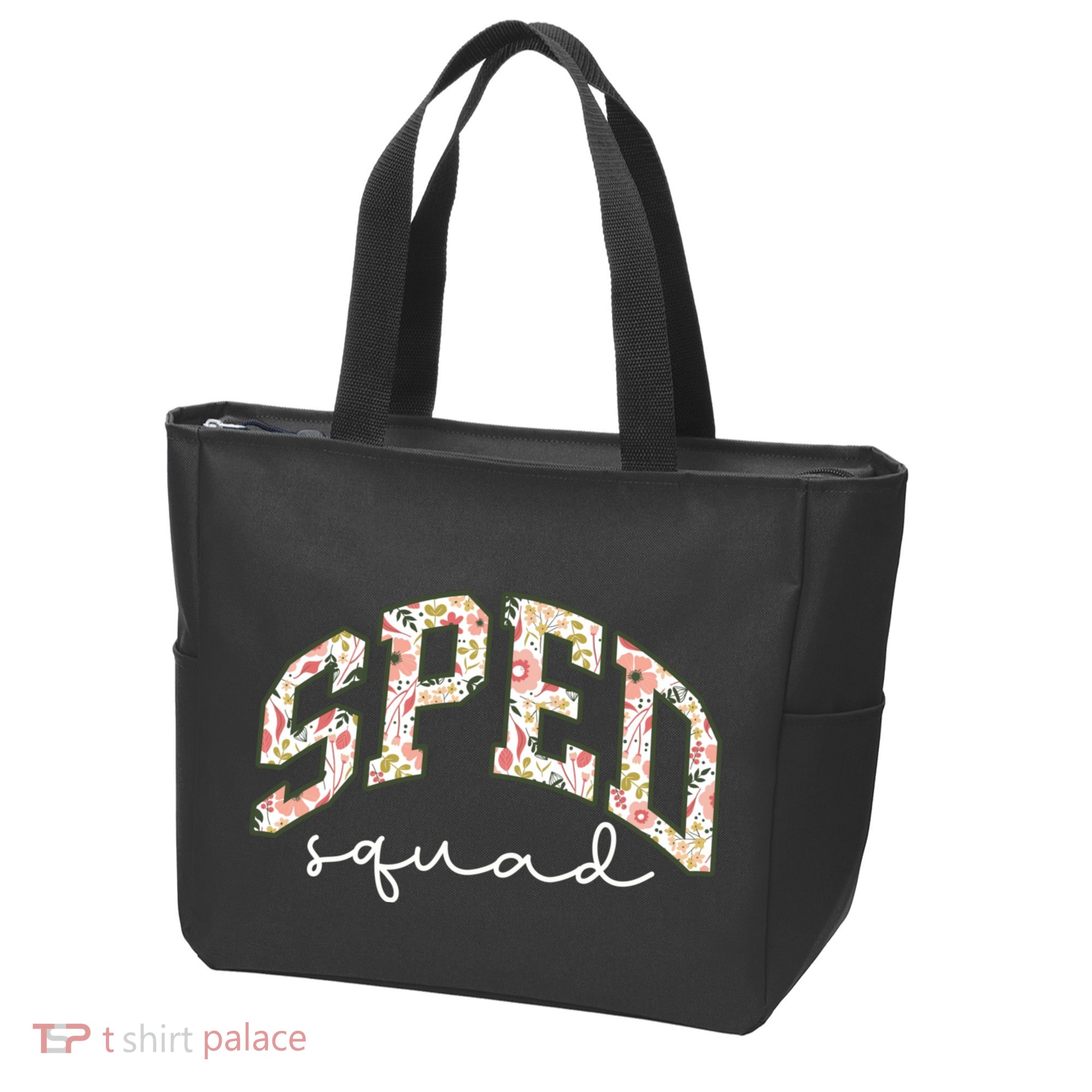 Floral Sped Squad Team Special Education Teacher Life Tote Bag