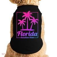 Florida Sunshine State Retro Look Gift Doggie Tank thumb 0