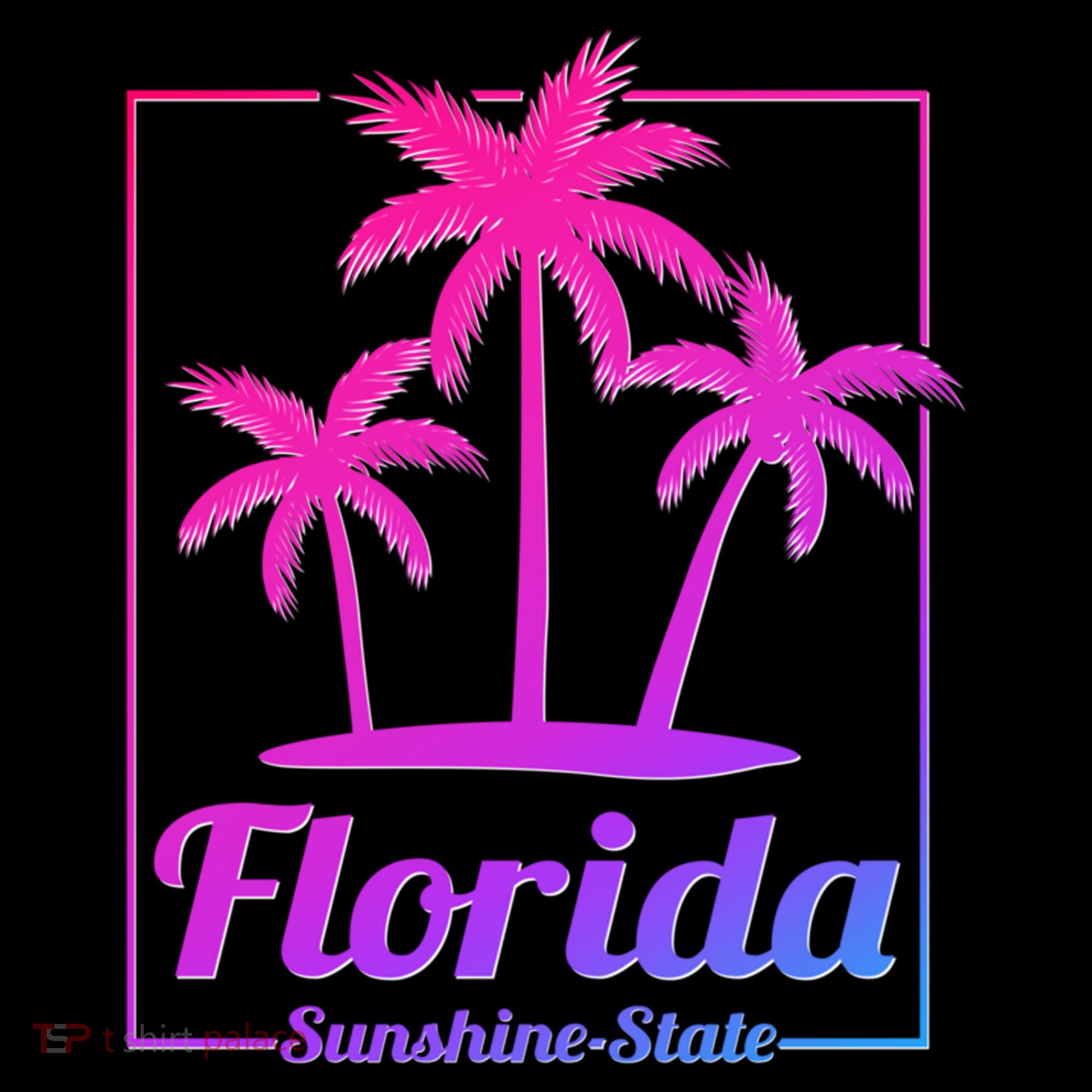 Florida Sunshine State Retro Look Gift Doggie Tank