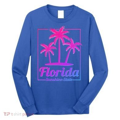 Florida Sunshine State Retro Look Gift Long Sleeve Shirt