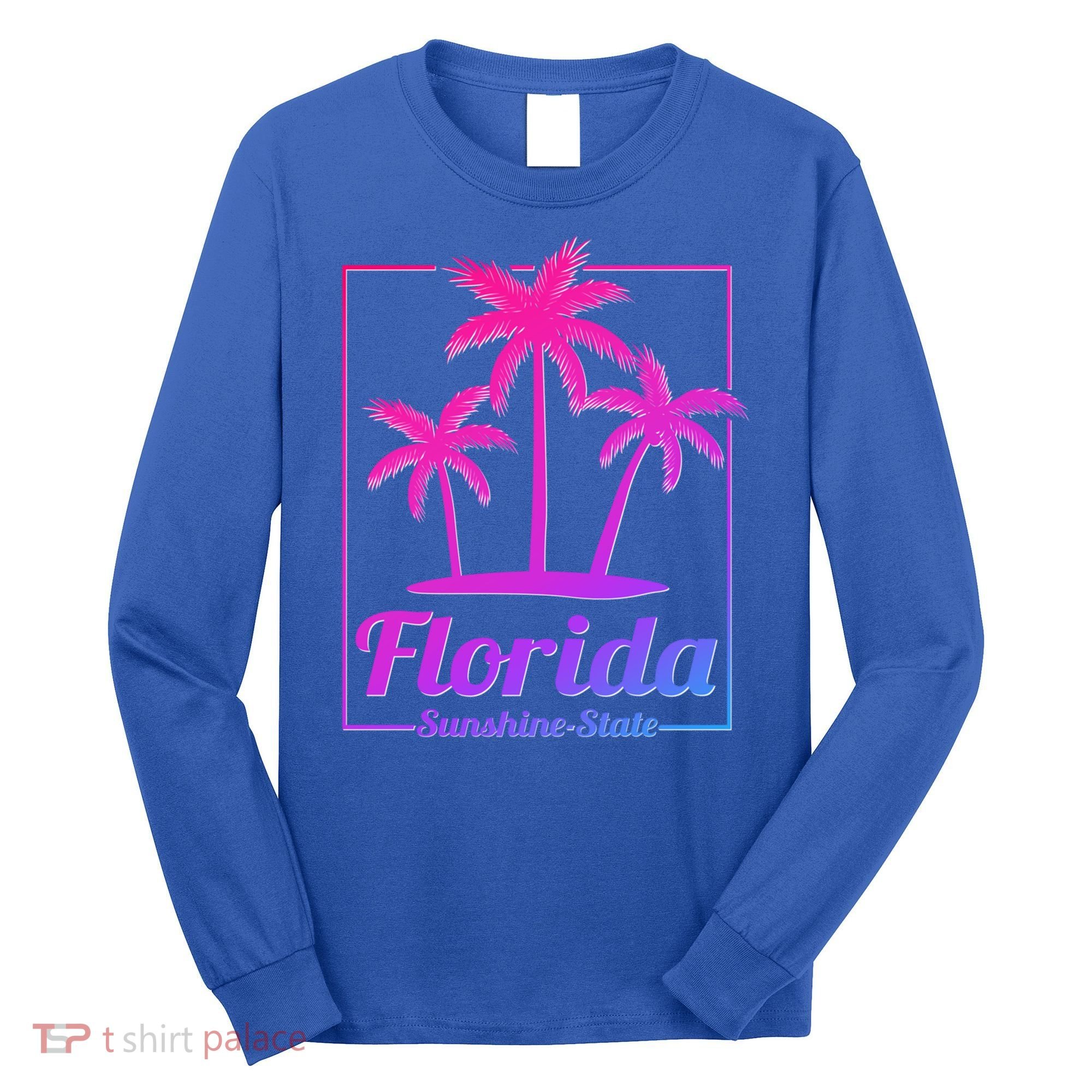 Florida Sunshine State Retro Look Gift Long Sleeve Shirt