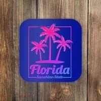 Florida Sunshine State Retro Look Gift Coaster thumb 0