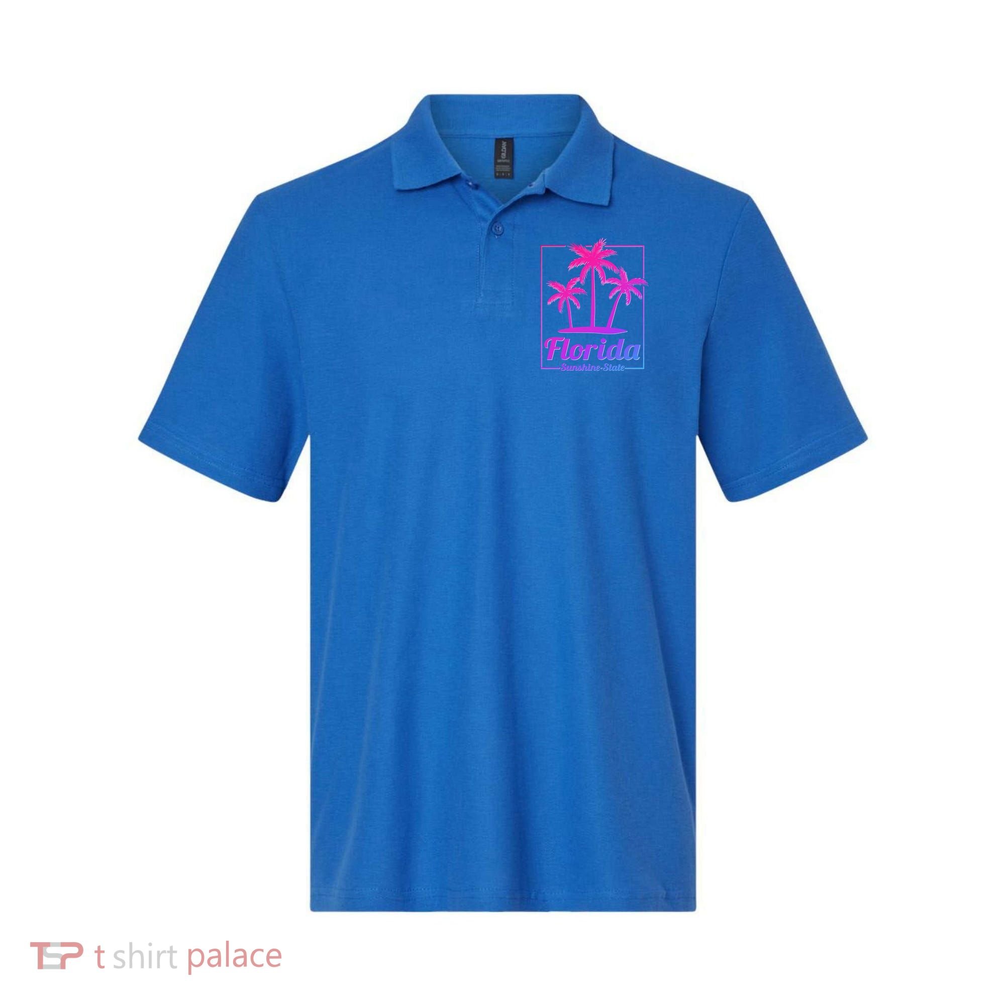 Florida Sunshine State Retro Look Gift Polo