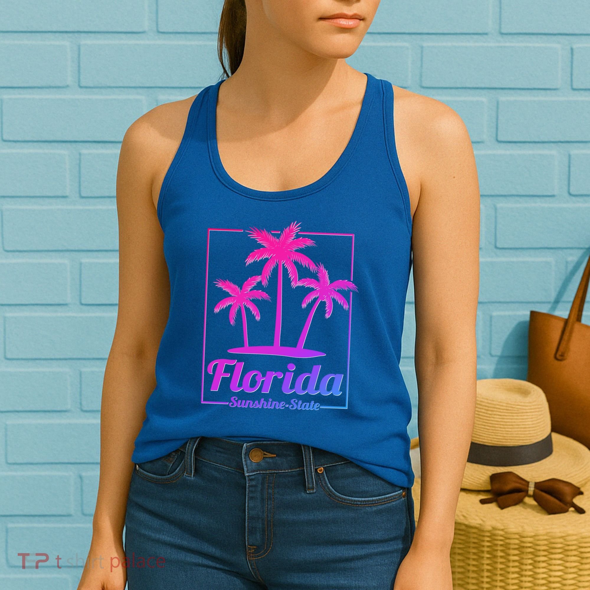 Florida Sunshine State Retro Look Gift Women's Tank Top
