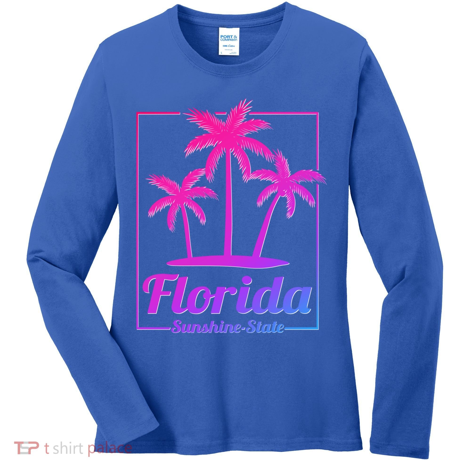 Florida Sunshine State Retro Look Gift Women's Long Sleeve Shirt