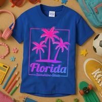 Florida Sunshine State Retro Look Gift Kids T-Shirt thumb 3