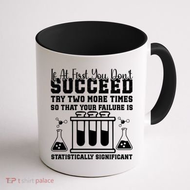 Funny Statistics Science Pun Chemistry Gift Coffee Mug back