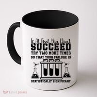 Funny Statistics Science Pun Chemistry Gift Coffee Mug thumb 0