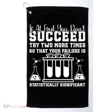 Funny Statistics Science Pun Chemistry Gift Golf Towel