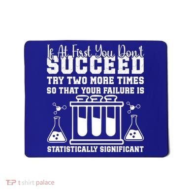 Funny Statistics Science Pun Chemistry Gift Mousepad