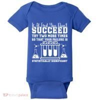 Funny Statistics Science Pun Chemistry Gift Baby Bodysuit thumb 0