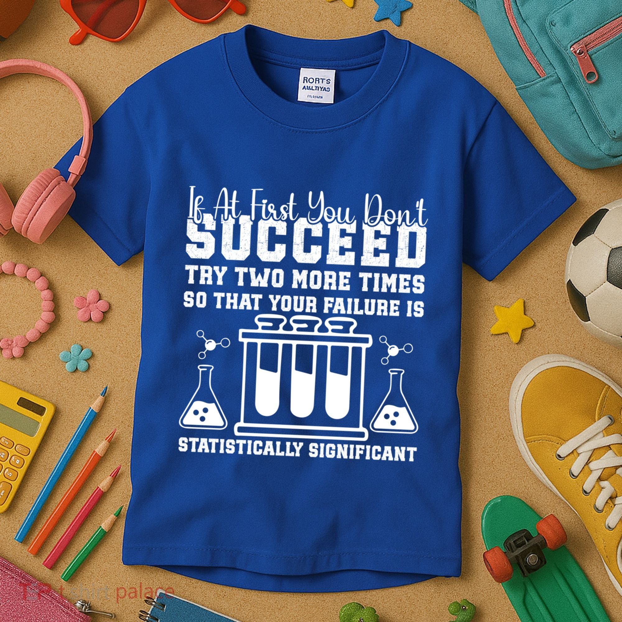 Funny Statistics Science Pun Chemistry Gift Kids T-Shirt